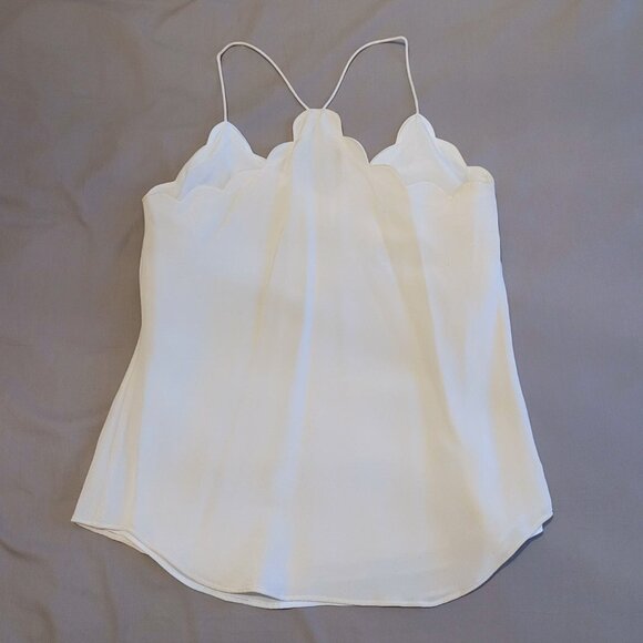 NWOT J. Crew Silk Carrie Camisole in White (P00) - Picture 5 of 13